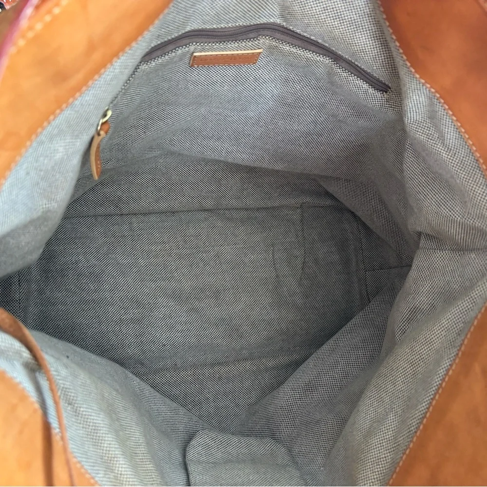 Dooney & Bourke denim Shoulder Bag with Monogram